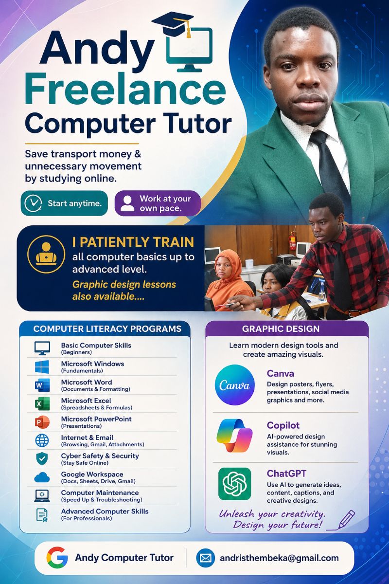 Online Computer & Graphic Design lessons